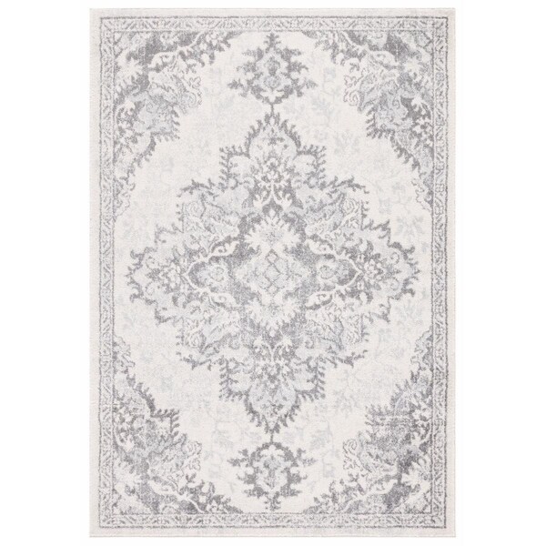 Safavieh 4 x 6 ft. Tulum Transitional Power Loomed Rectangle Rug Ivory & Grey TUL278C-4 - main